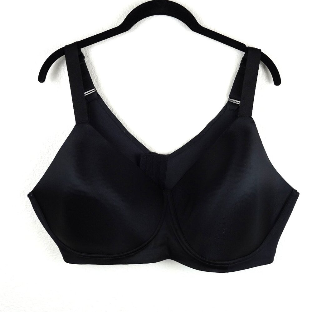 Catherines Intimates Black Bra 44D Wireless Full Coverage